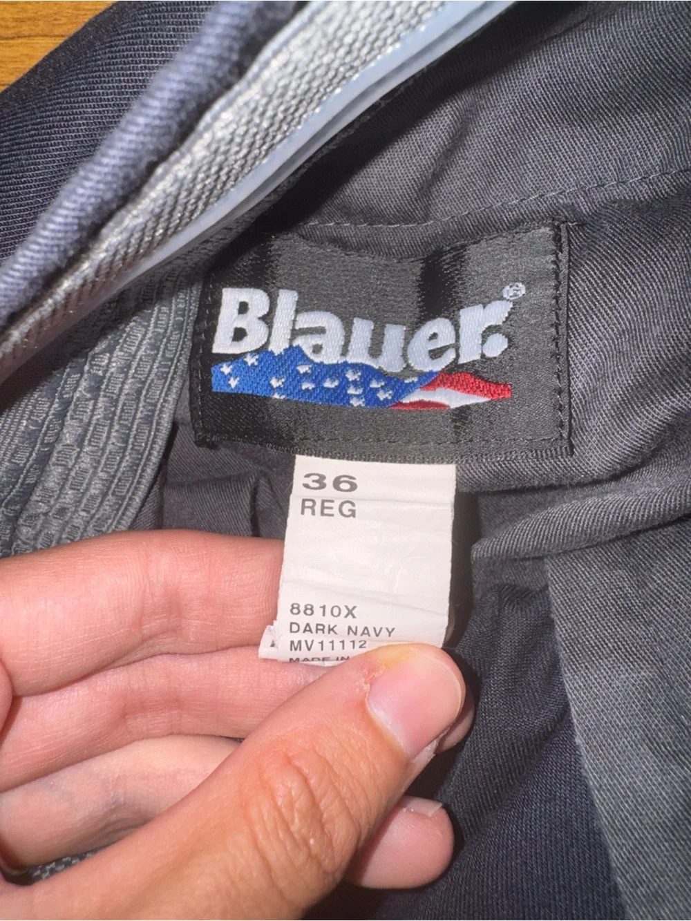 Blauer Black Cargo Pants with Side Flap Pockets